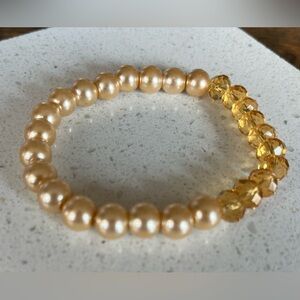 BOGO $5 ITEMS! Sparkling Golden Beaded Bracelet